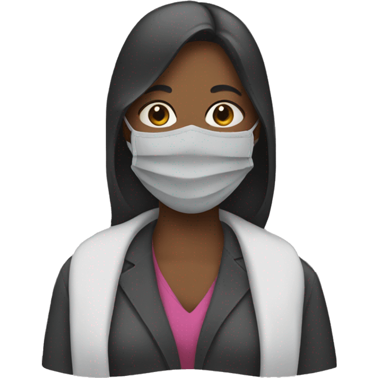 Woman wearing a mask  emoji