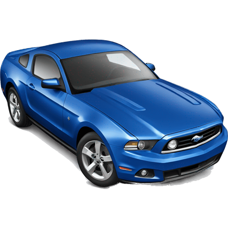 blue 2012 ford mustang  emoji