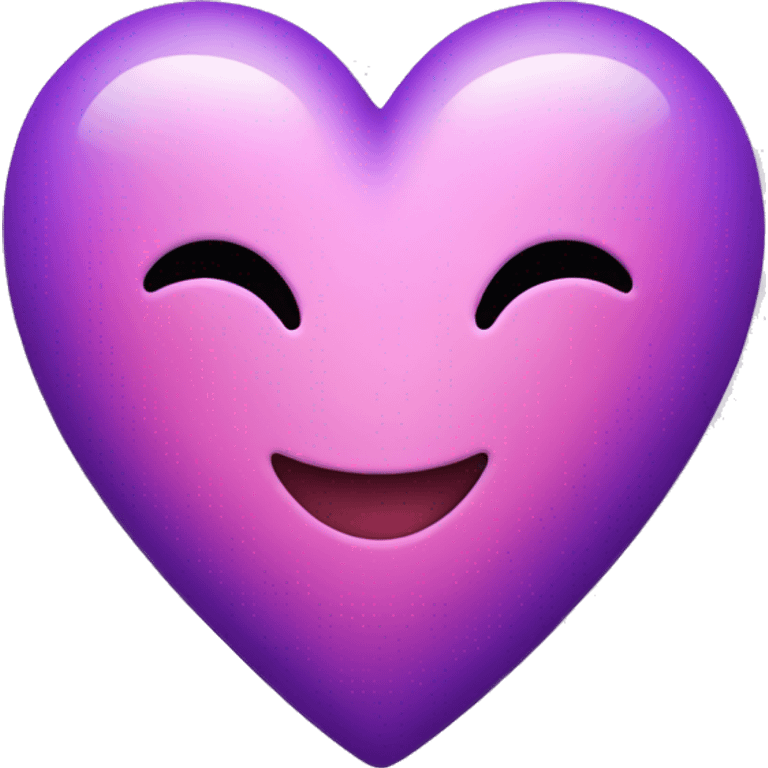 Pink and Purple Heart emoji