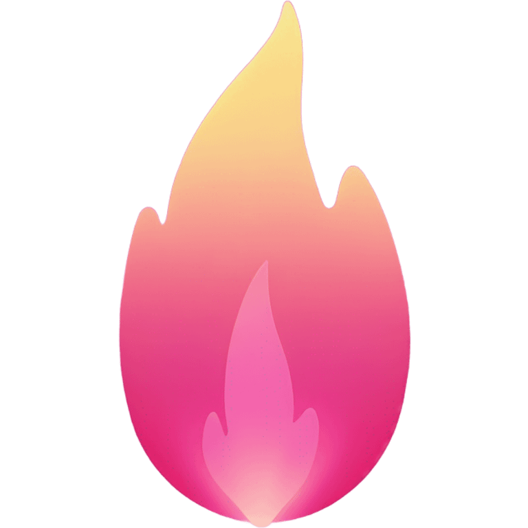 Pink ombre flame iOS 18 emoji emoji