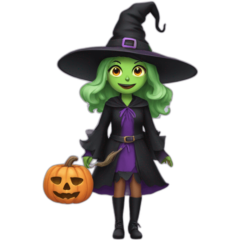 halloween witch emoji