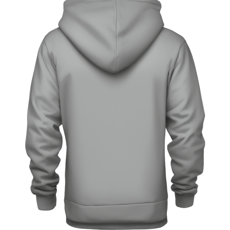 grey color pullover hoodie by itself emoji