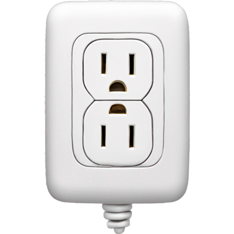 electrical outlet with zipper emoji