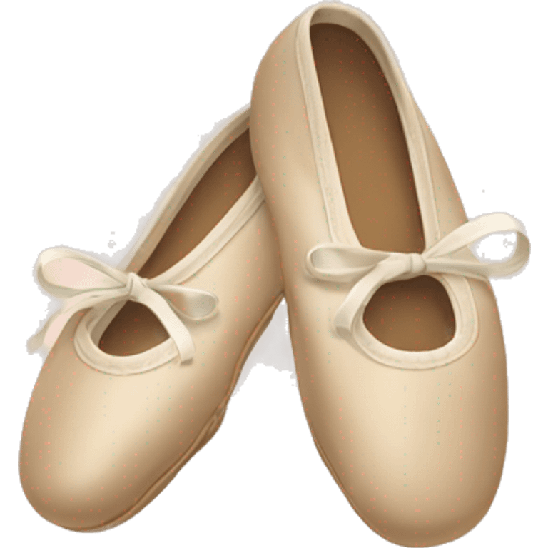 beige ballet shoes emoji