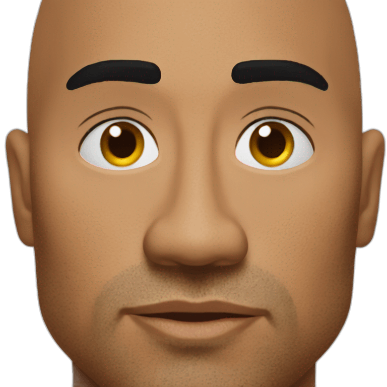 The rock eye brow emoji