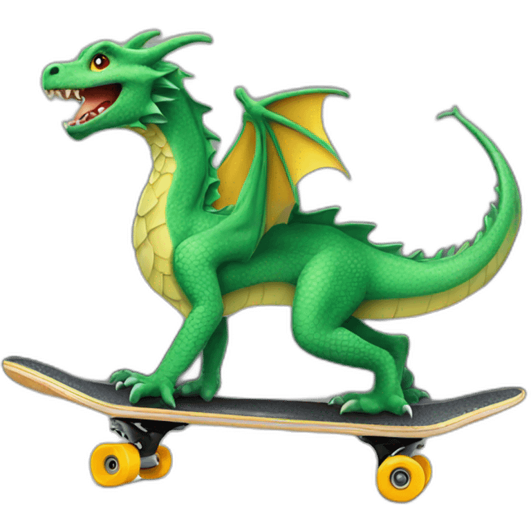 Dragon sur skate emoji