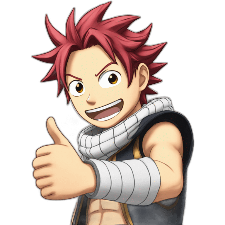 fairy tail natsu thumbs up emoji