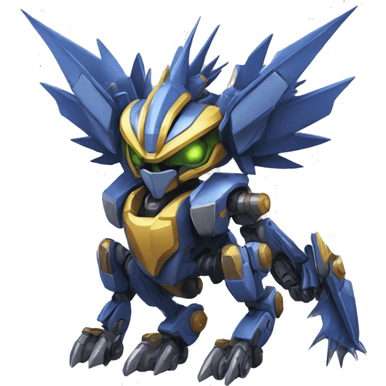 Spiky Medabot-Raptor-Dragon-Mecha emoji