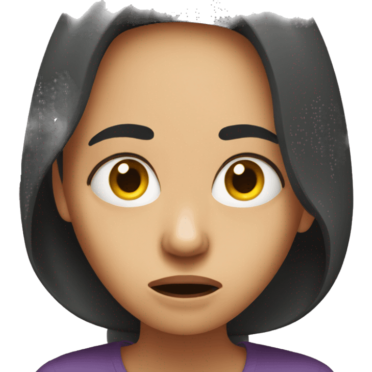 Scared woman  emoji