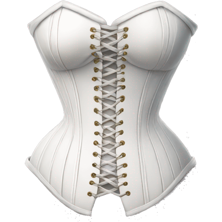 Medieval white corset emoji