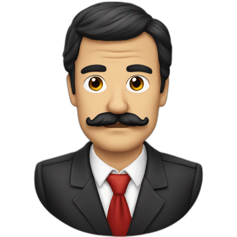 Pedro Sanchez bigote moreno emoji