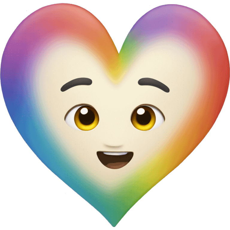 Rainbow heart emoji