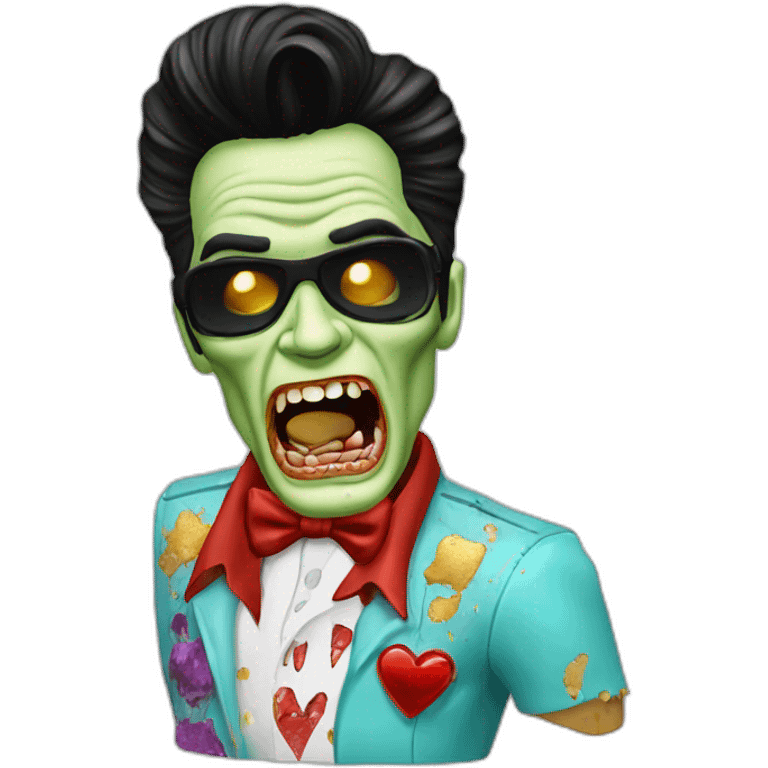 Zombie Elvis in las vegas emoji