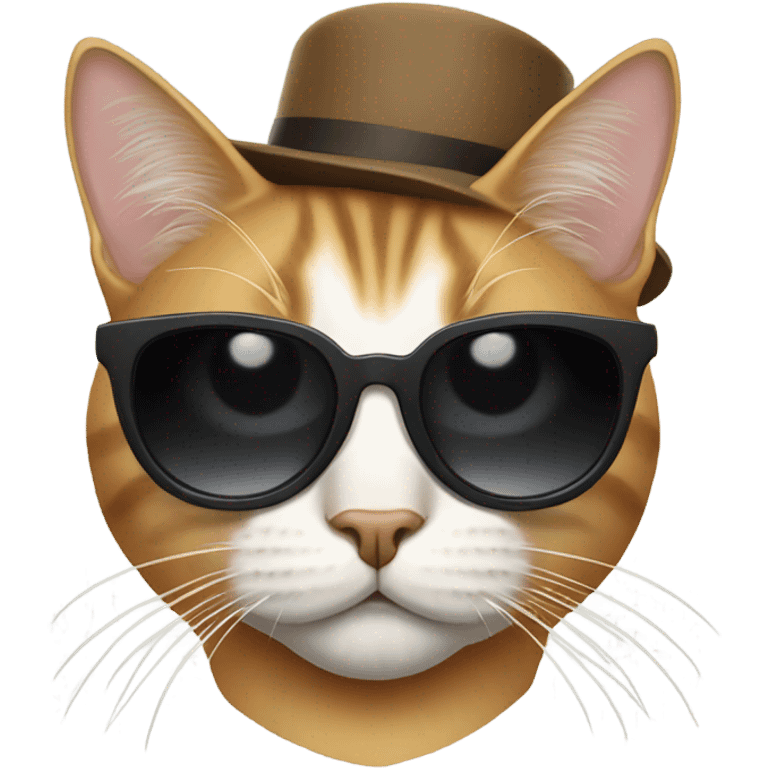 Cat with sunglasses emoji