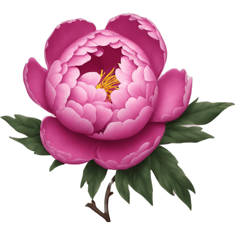 Peony tattoo emoji