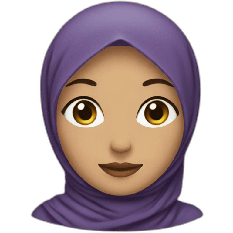 Femme hijabi qui est désolée emoji