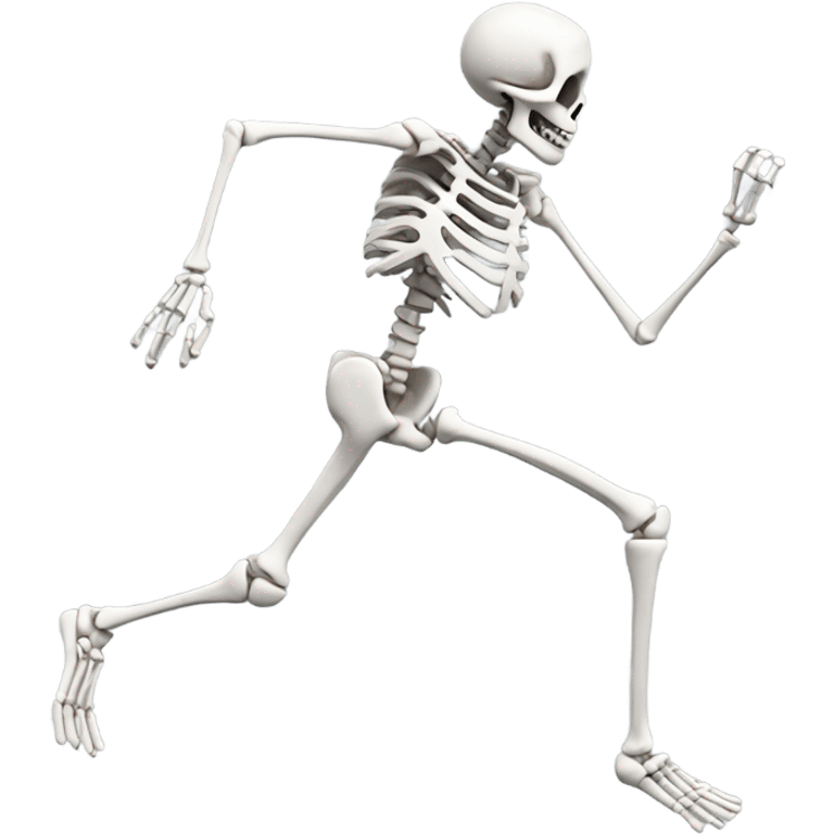 Running skeleton  emoji