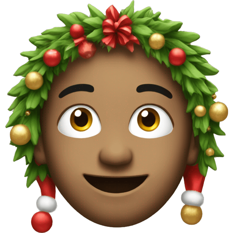 Festive face emoji