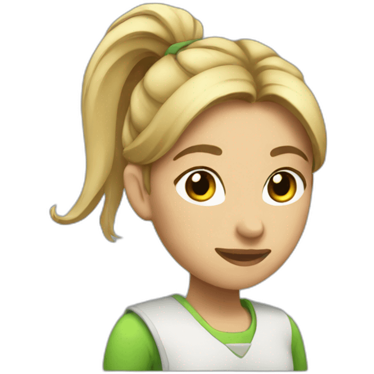 ponytail female guide emoji