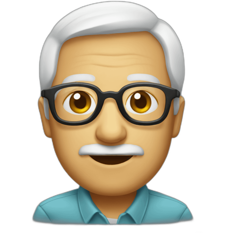 Anciano gafas emoji