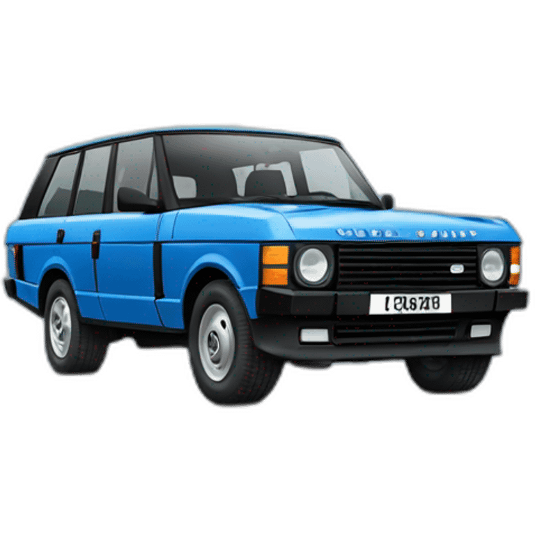 blue range rover classic emoji