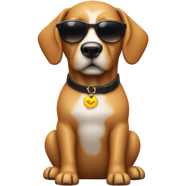 dog wearing sunglasses emoji