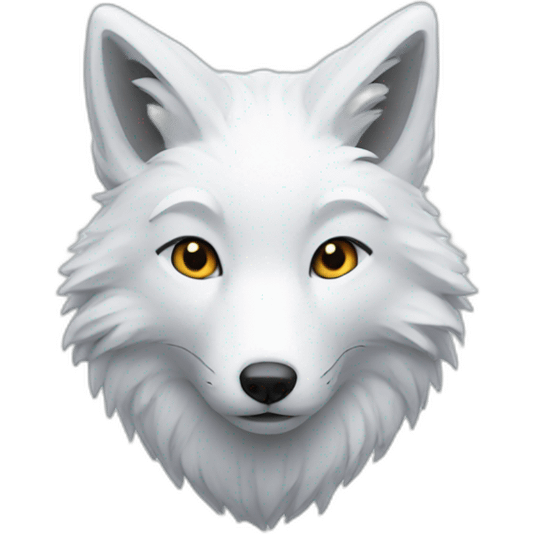 Snow fox emoji