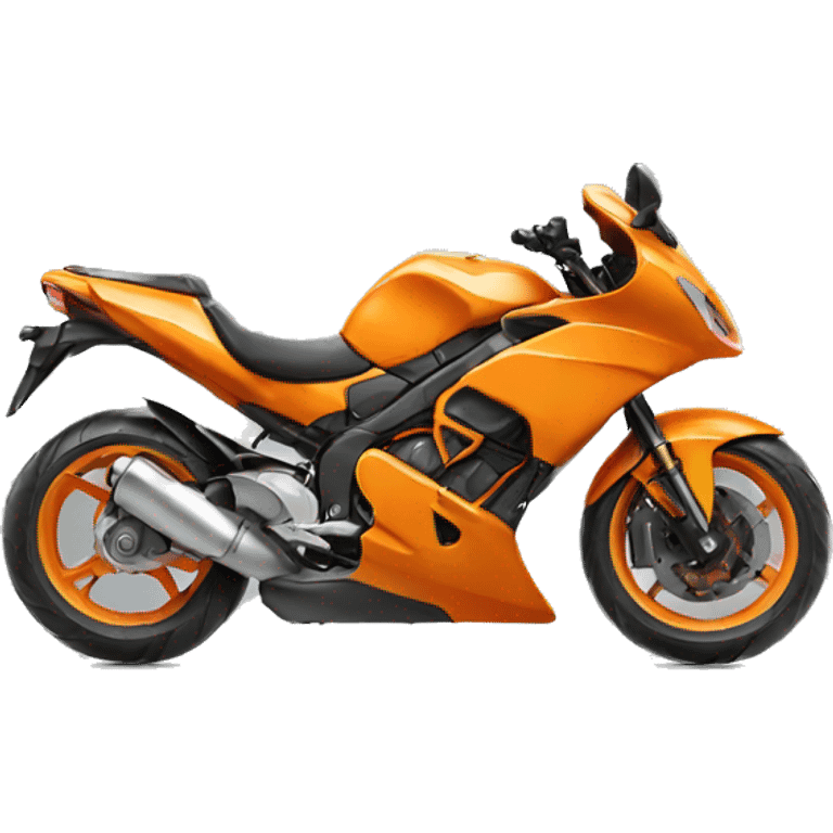 Cat orange motorbike emoji