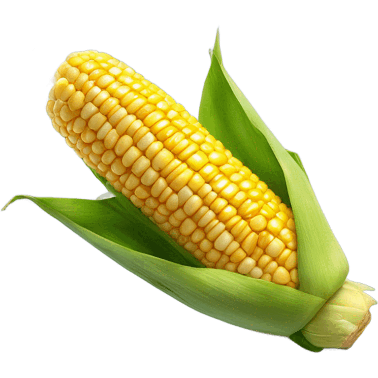 Corn on the cob smoking cigarettes  emoji