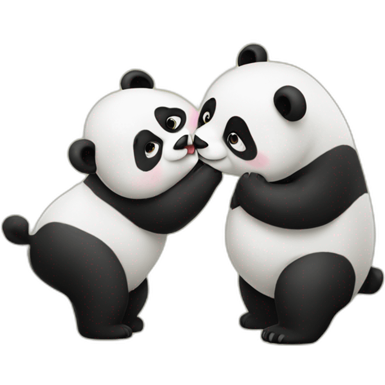 panda kiss emoji