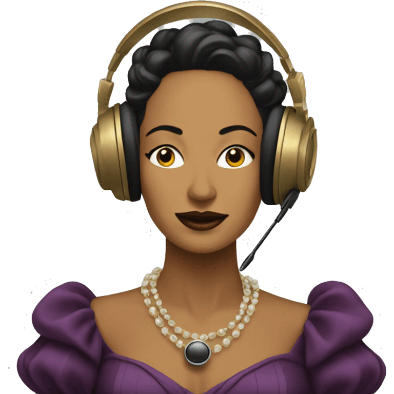 countess listening music emoji