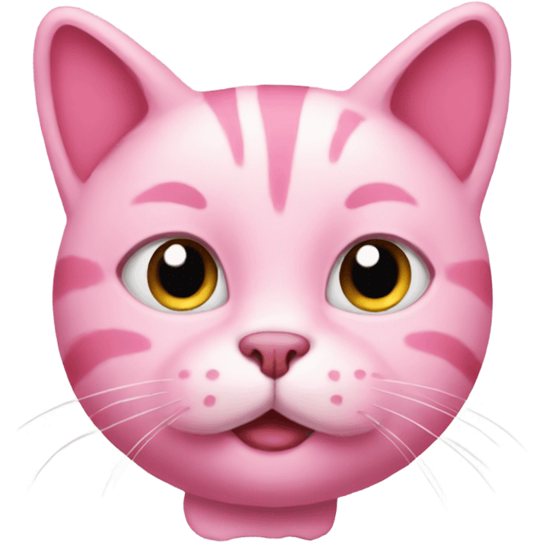 Pink cat emoji