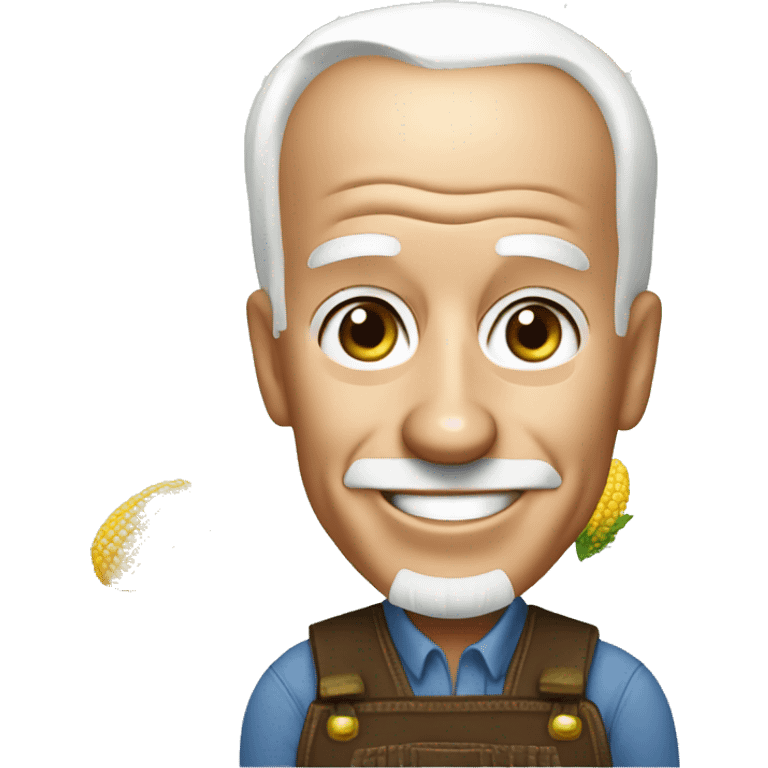 Joe Biden as farmer using GMO emoji