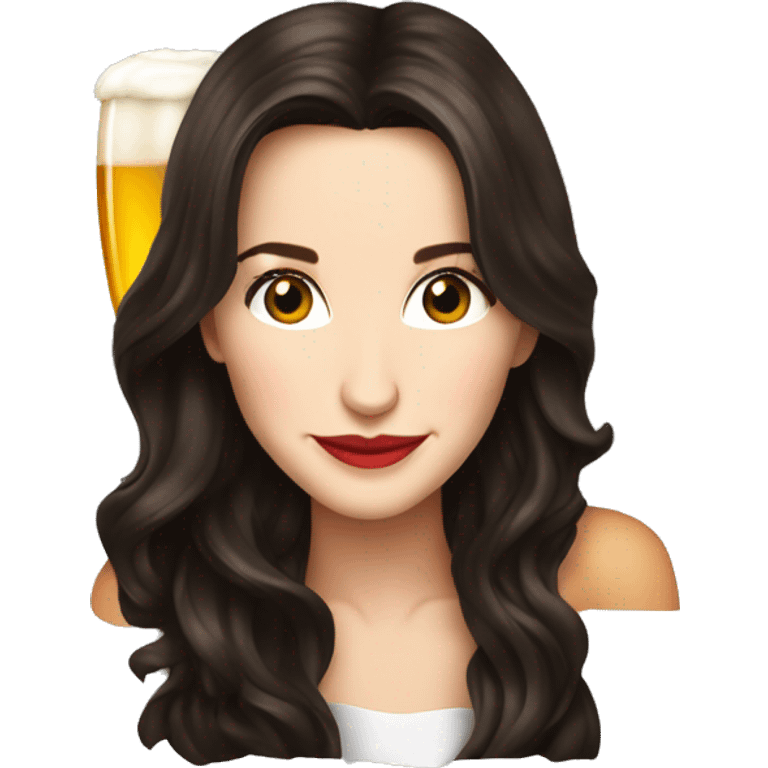 Natalia Oreiro drink beer emoji