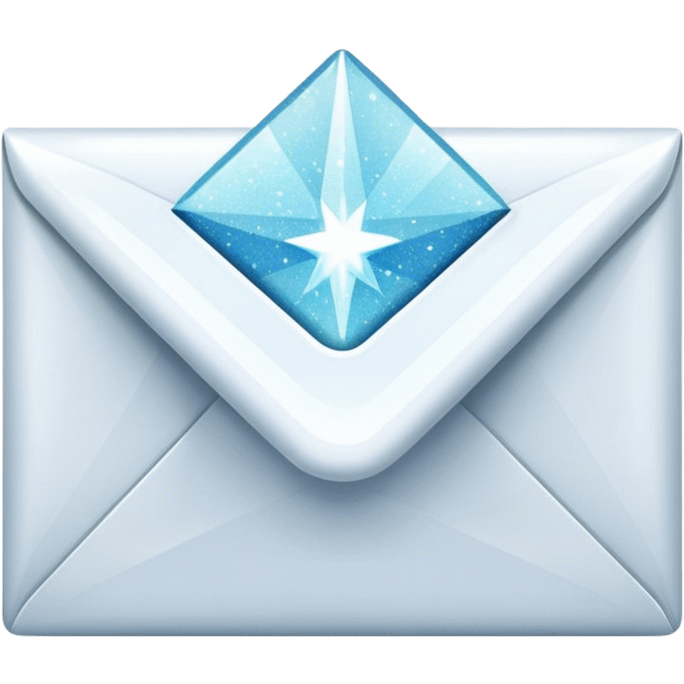 Sparkling envelope emoji