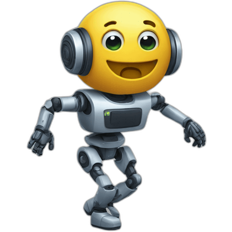 a dancing chatbot emoji