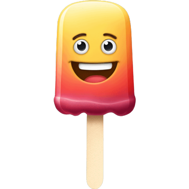 Happy popsicle  emoji