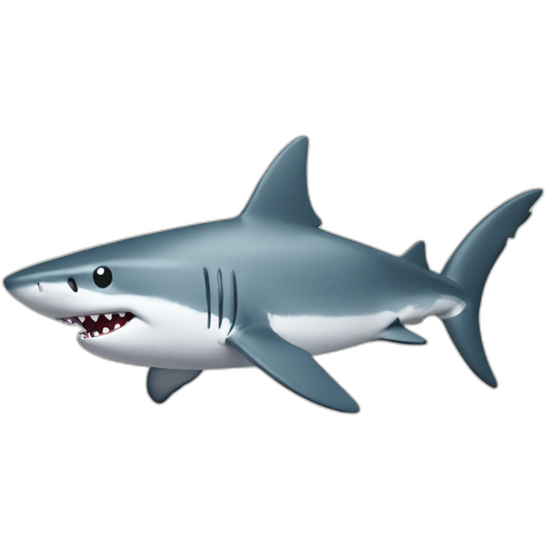 Shark with a top hath emoji