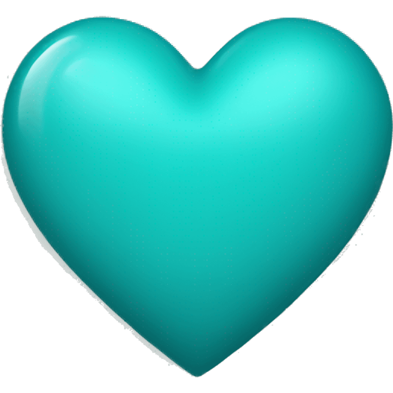 Teal blue heart emoji