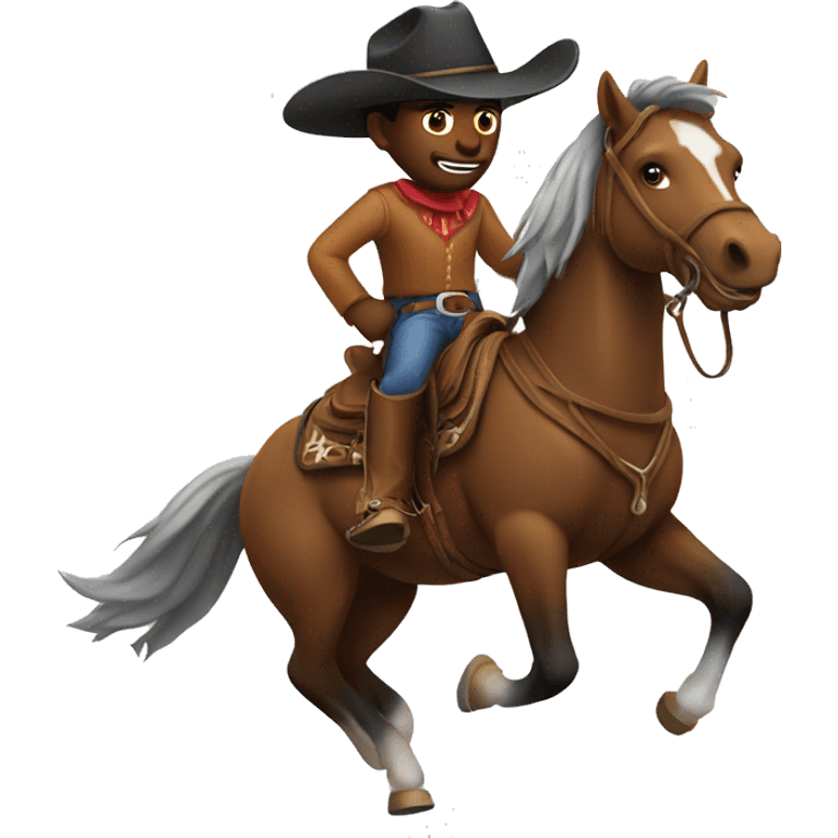 cowboy riding a horse emoji