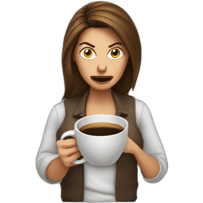 angry-woman-with-coffee emoji