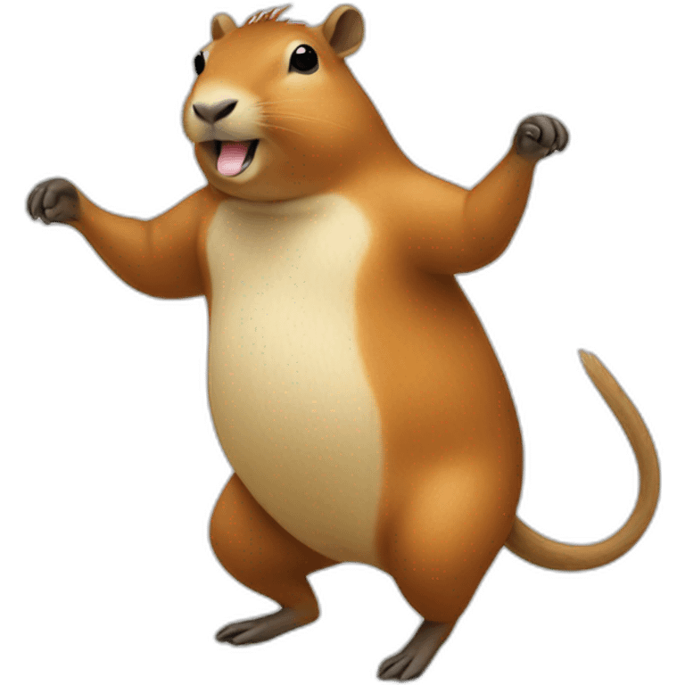 Capivara dancing emoji