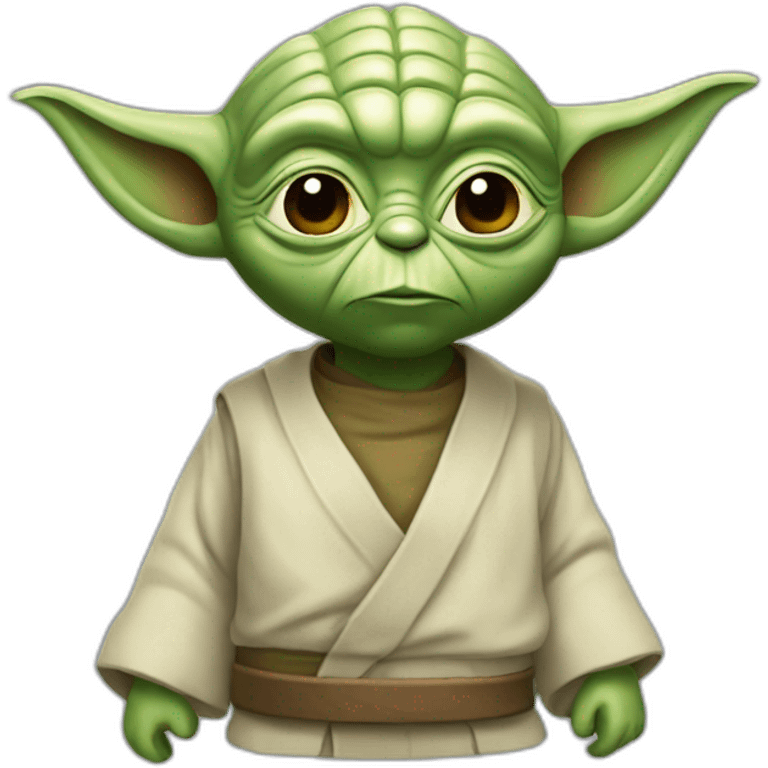 Yoda avec un bob emoji