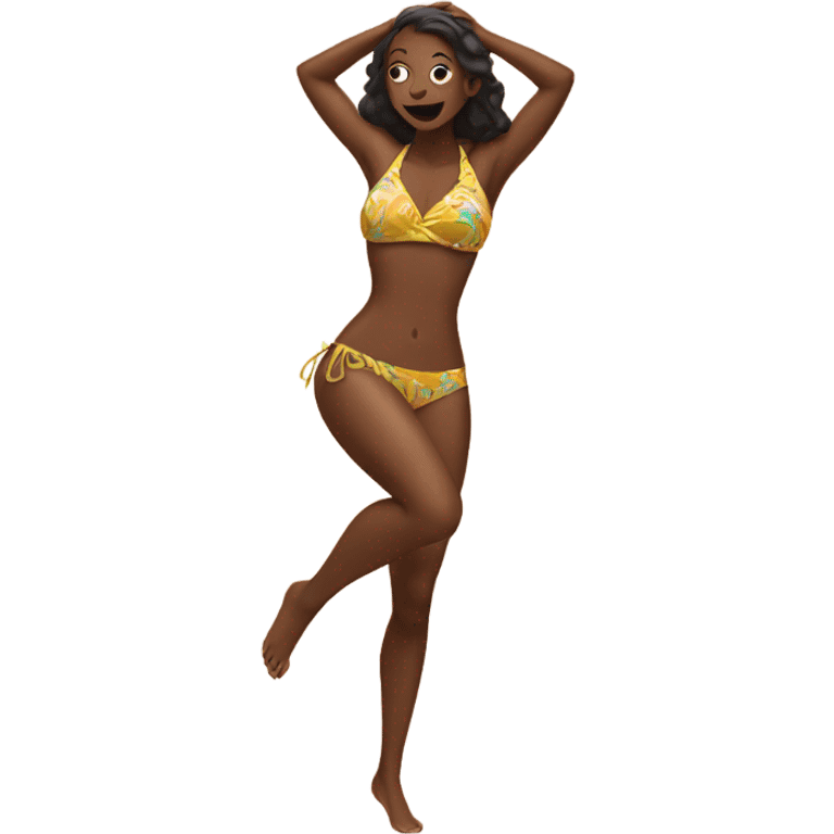 Woman in Bikini dancing emoji