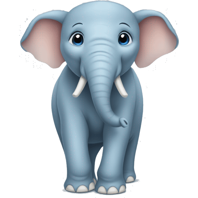 elephant with light blue bo emoji