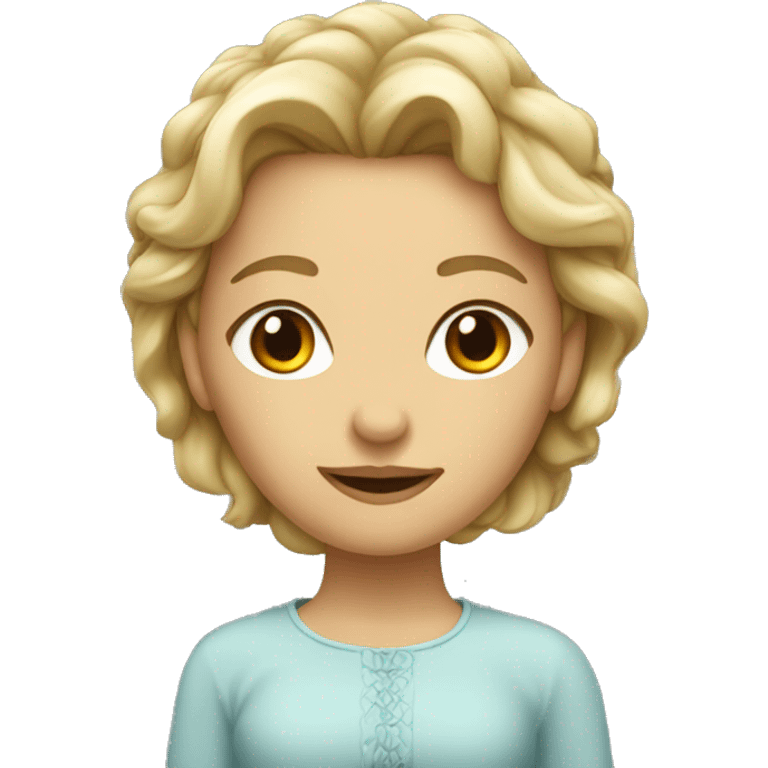 Tête de femme super contente emoji