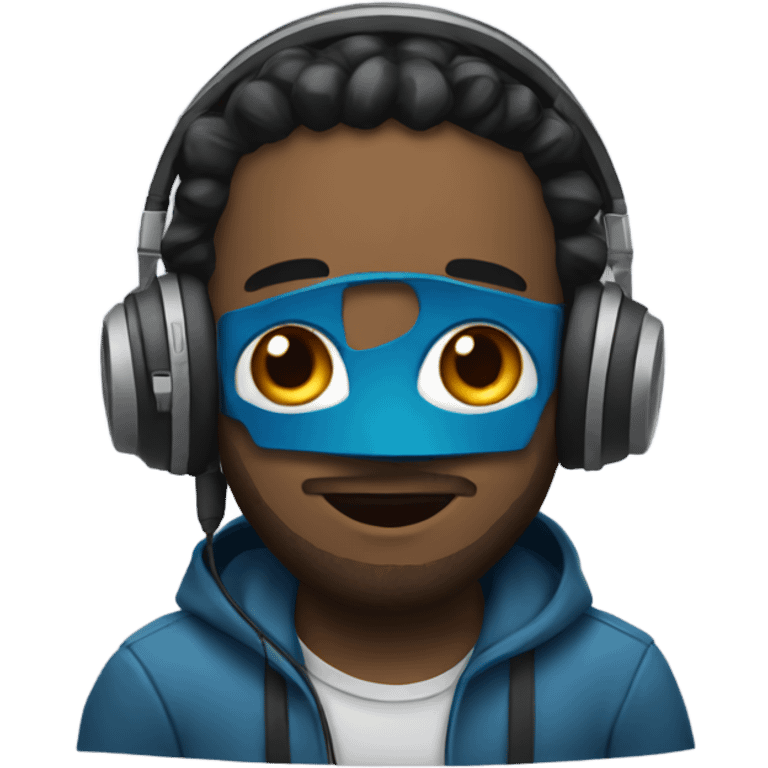 Gamer with headphones emoji