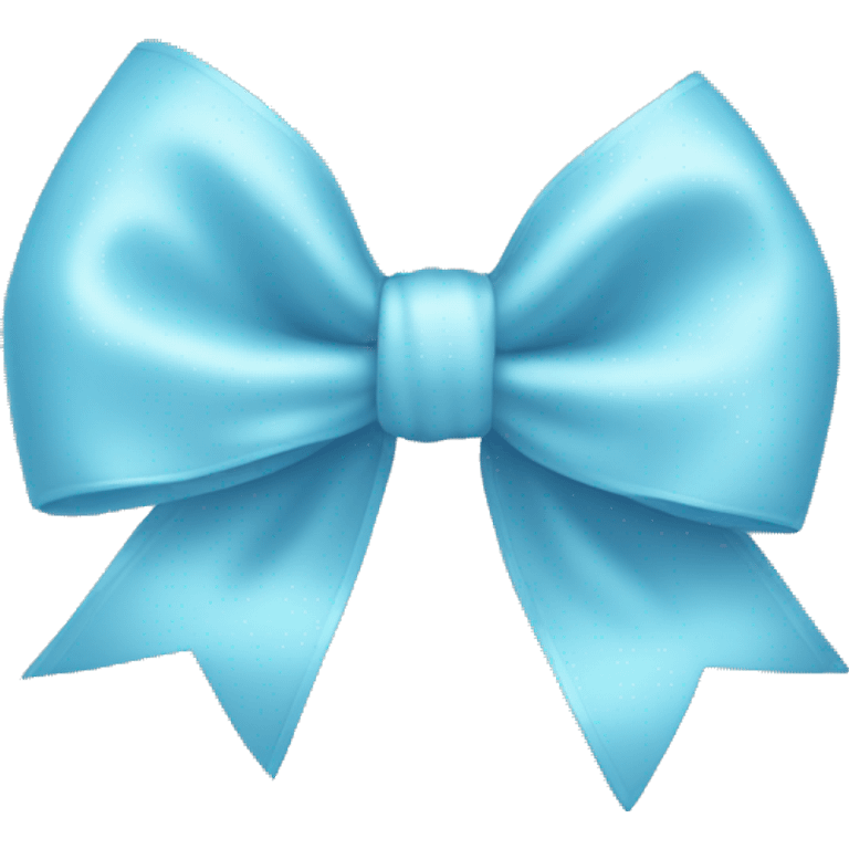 baby blue bow  emoji