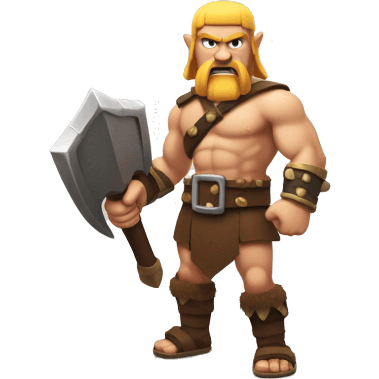 Clash of clans barbarian emoji