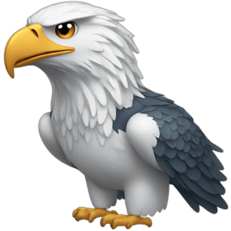 An eagle that brings toothpaste forever emoji